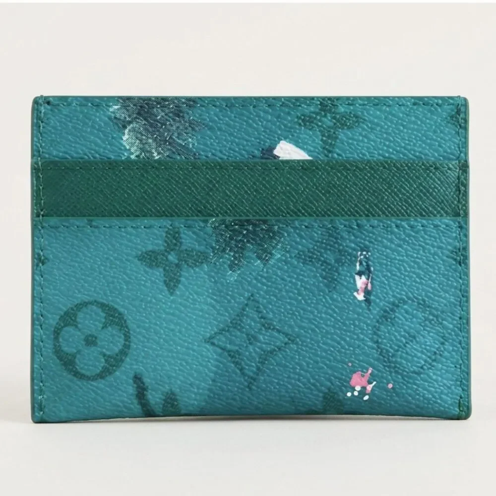 Louis Vuitton Green Golf Cardholder Wallet Original box included